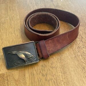 J.Crew Genuine Italian Leather Whale Tail Belt